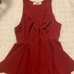 Maroon Buddy Love Tank top.